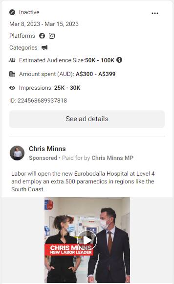 Bega votes: Who spent how much on social media ads and who were they targeting?