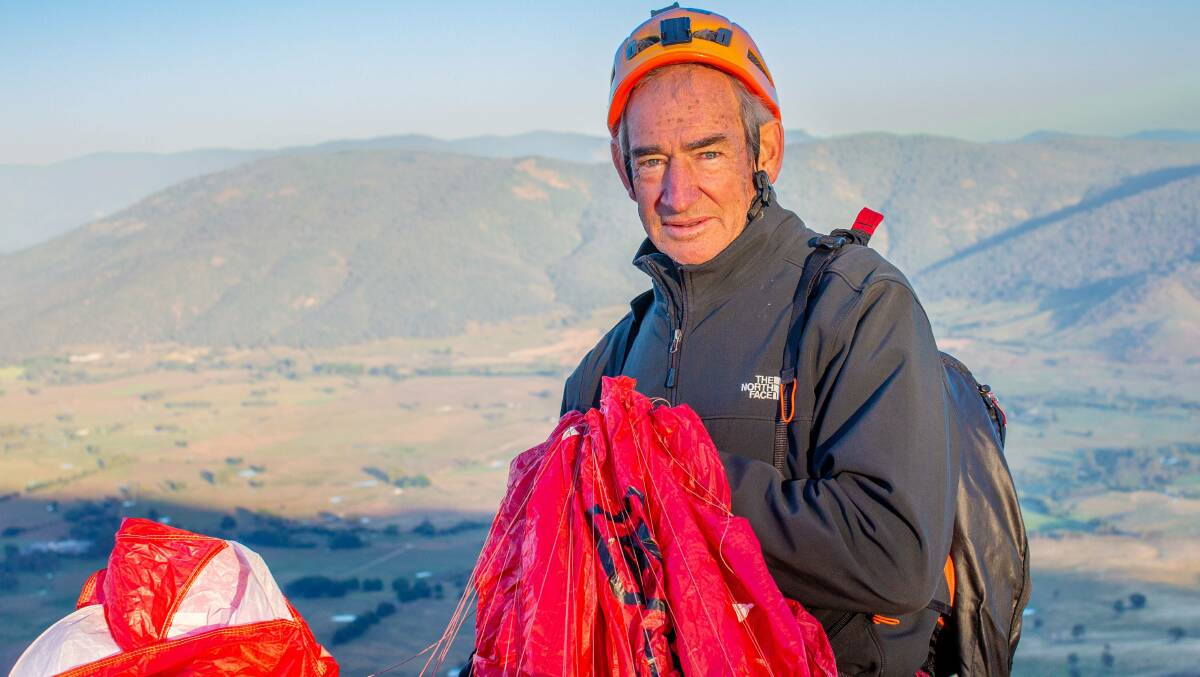 Berry adventurer Ken Hutts film of his paragliding adventures' Fly from Everest', screening at Narooma Kinema Thursday, November 30, continues to raise awareness and funds for the global fight to eliminate polio. Picture by Joe Carter