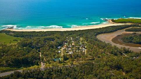 G'day Group is the new owner of the 10-hectare property just south of Narooma on the Princes Highway which offers nearly 300 tourist sites and has access to Handkerchief Beach. Photo supplied 