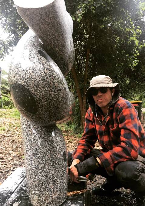 Edward Willson's material of choice for his sculptures is granite because of its durability and longevity. Picture supplied