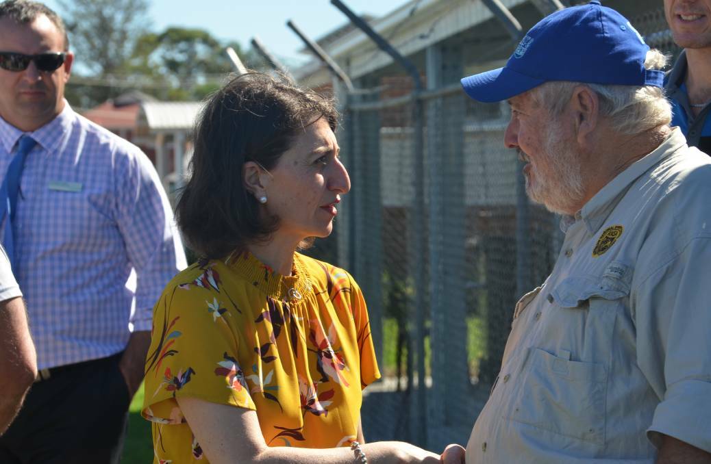 Max Castle met the former NSW Premier Gladys Berejiklian in 2018, representing the Tuross Head Country Club Fishing Club. 