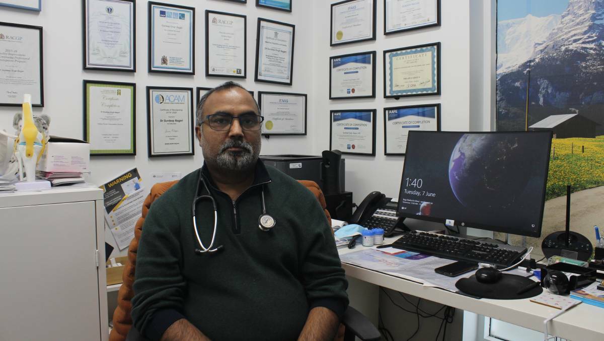 Dr Gurdeep Singh Bagari was pictured by James Tugwell in June 2022 after his practice announced they would be transitioning to a private billing structure.