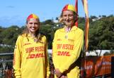 Zara Hall of Moruya SLSC and Archie Weir of Kiama Downs SLSC have been named the Ingenia Holiday Parks Junior Lifesavers of the Year. Photo supplied.