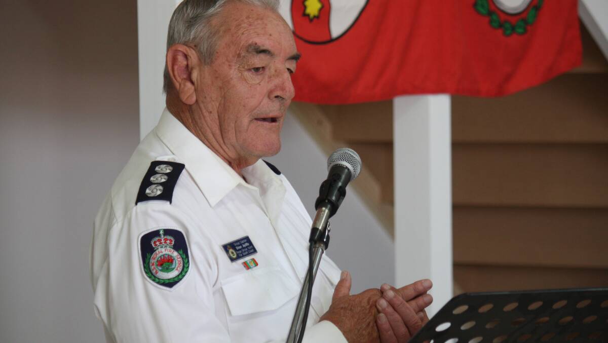 NSW RFS Far South Coast group captain Brian Ayliffe has been recognised with a St FLorian's Day award for his more than 60 years service.