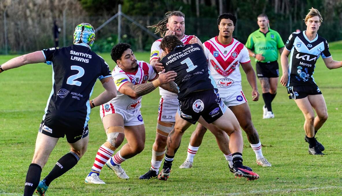 Eden defeated Moruya in a hard-fought game during round six of Group 16 rugby league. Picture by Razorback Sports Photography