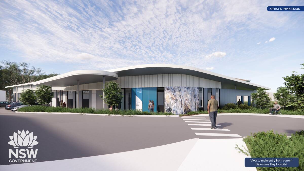 Artist's impression of the Batemans Bay Community Health facility. Picture supplied