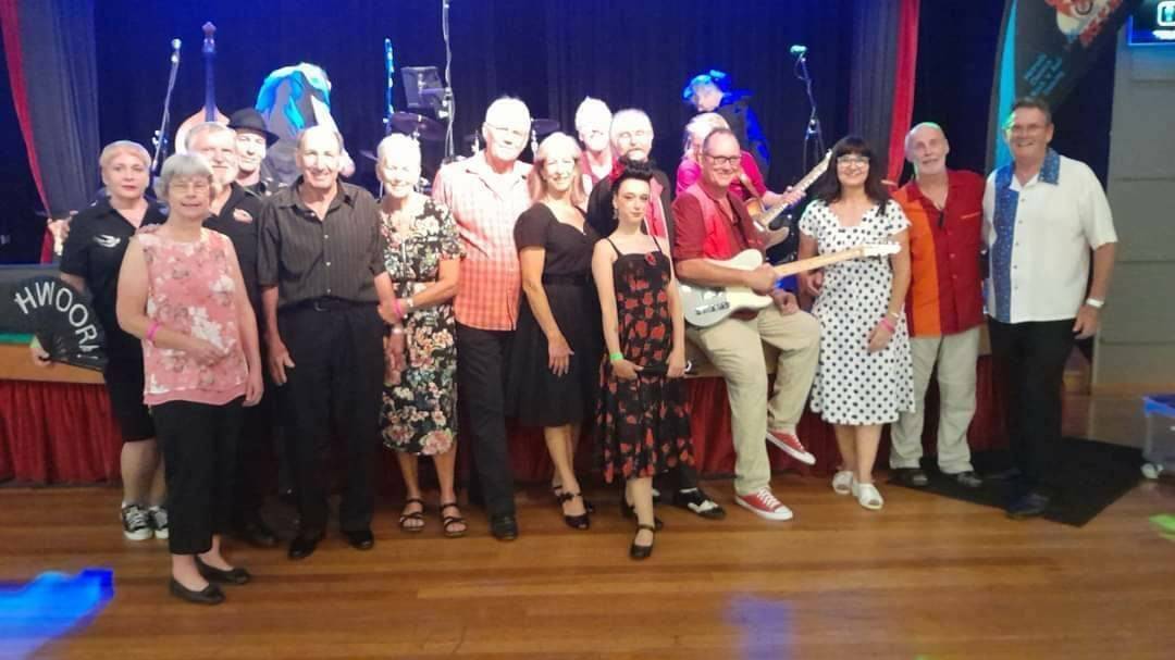 Some of the Merimbula Rock 'n' Rodders members. Picture supplied