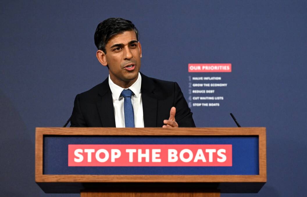 Rishi Sunak borrowed a slogan from Australia's harshest political playbook. Picture Getty Images