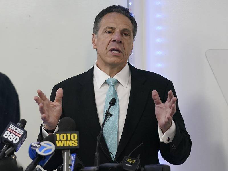 Ex-New York governor Andrew Cuomo sexually harassed women, a US Justice Department report concluded. (AP PHOTO)